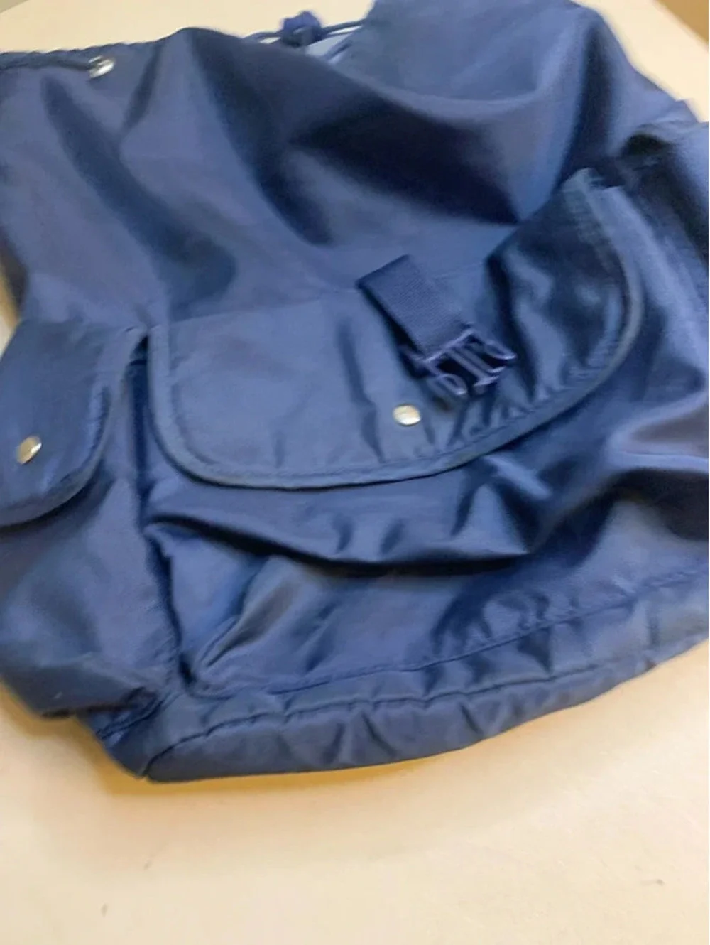 Vintage Fila navy blue back pack with pockets
